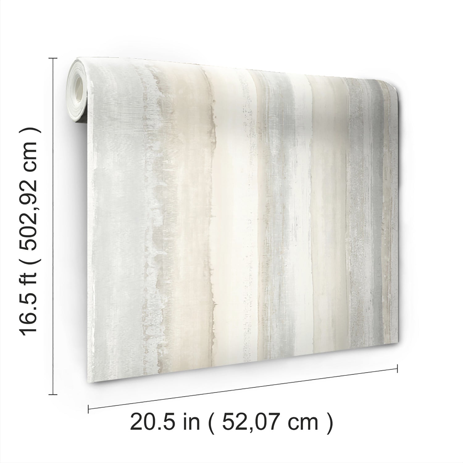 Watercolor Stripe P&S Wallpaper - dimensions