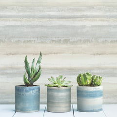 Watercolor Stripe P&S Wallpaper in a room setting