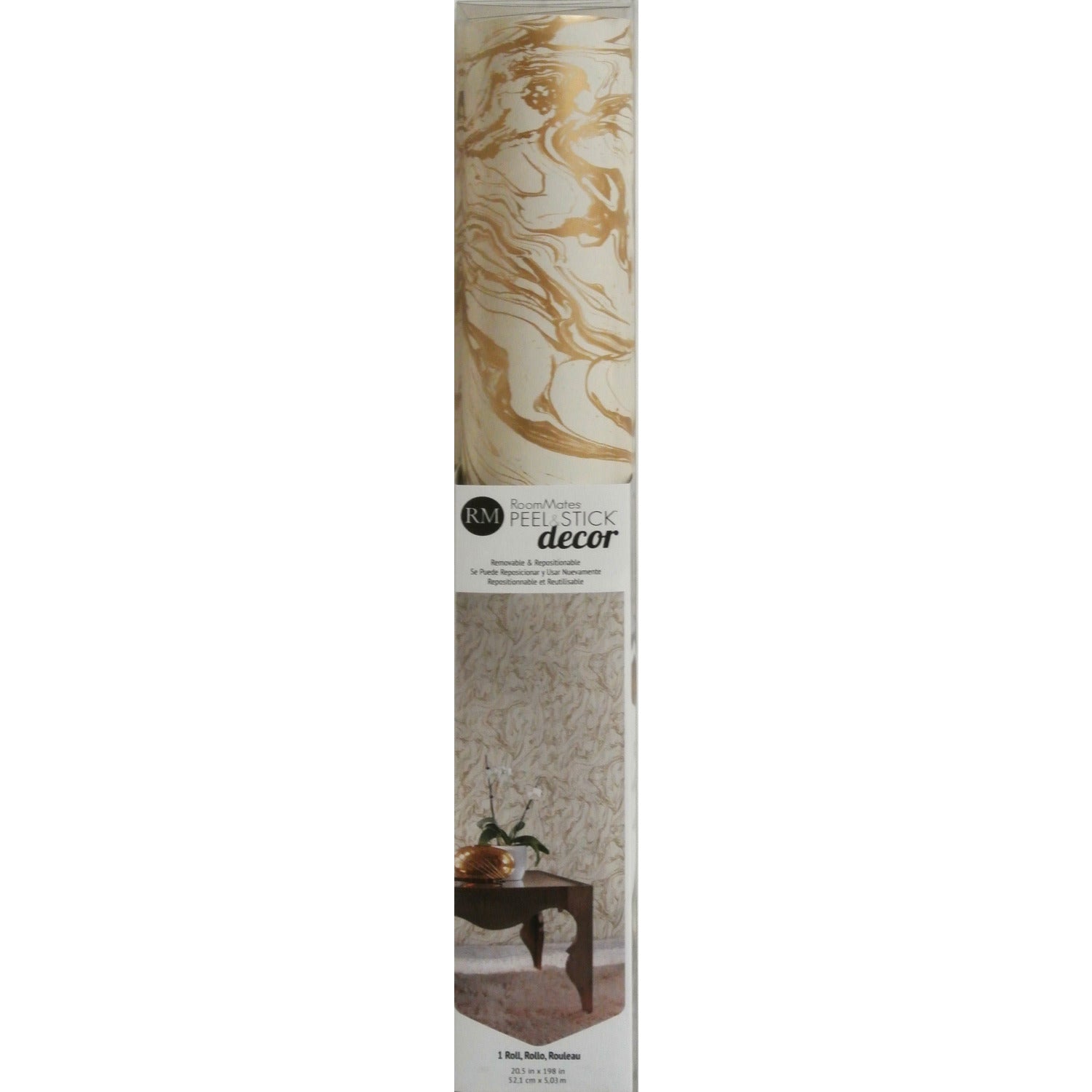Marble Peel and Stick Wallpaper - packaging