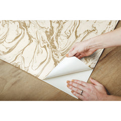 Marble Peel and Stick Wallpaper - how to peel