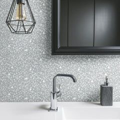 All Over Circles P&S Wallpaper in a room setting