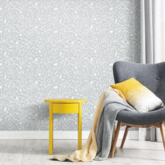 All Over Circles P&S Wallpaper in a room setting