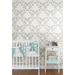 Damask Peel and Stick Wallpaper