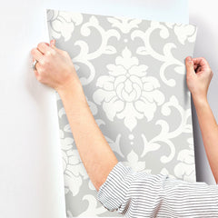 Damask Peel and Stick Wallpaper