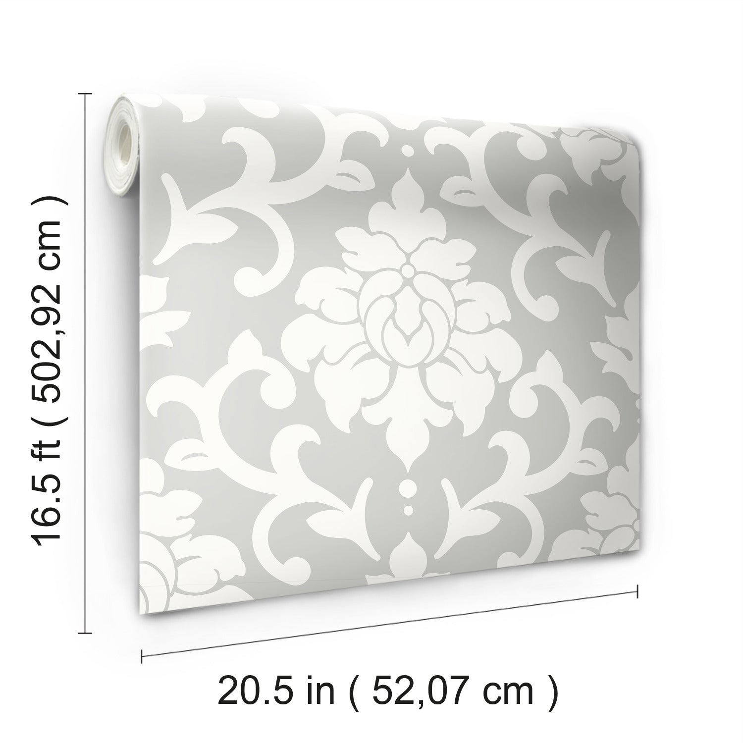 Damask Peel and Stick Wallpaper