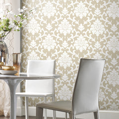 Damask Peel and Stick Wallpaper