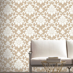 Damask Peel and Stick Wallpaper