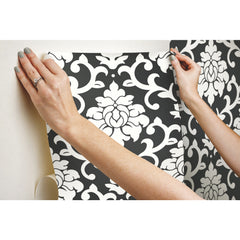 Damask Peel & Stick Wallpaper - how to stick