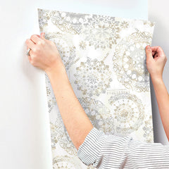 Bohemian Peel and Stick Wallpaper - how to stick