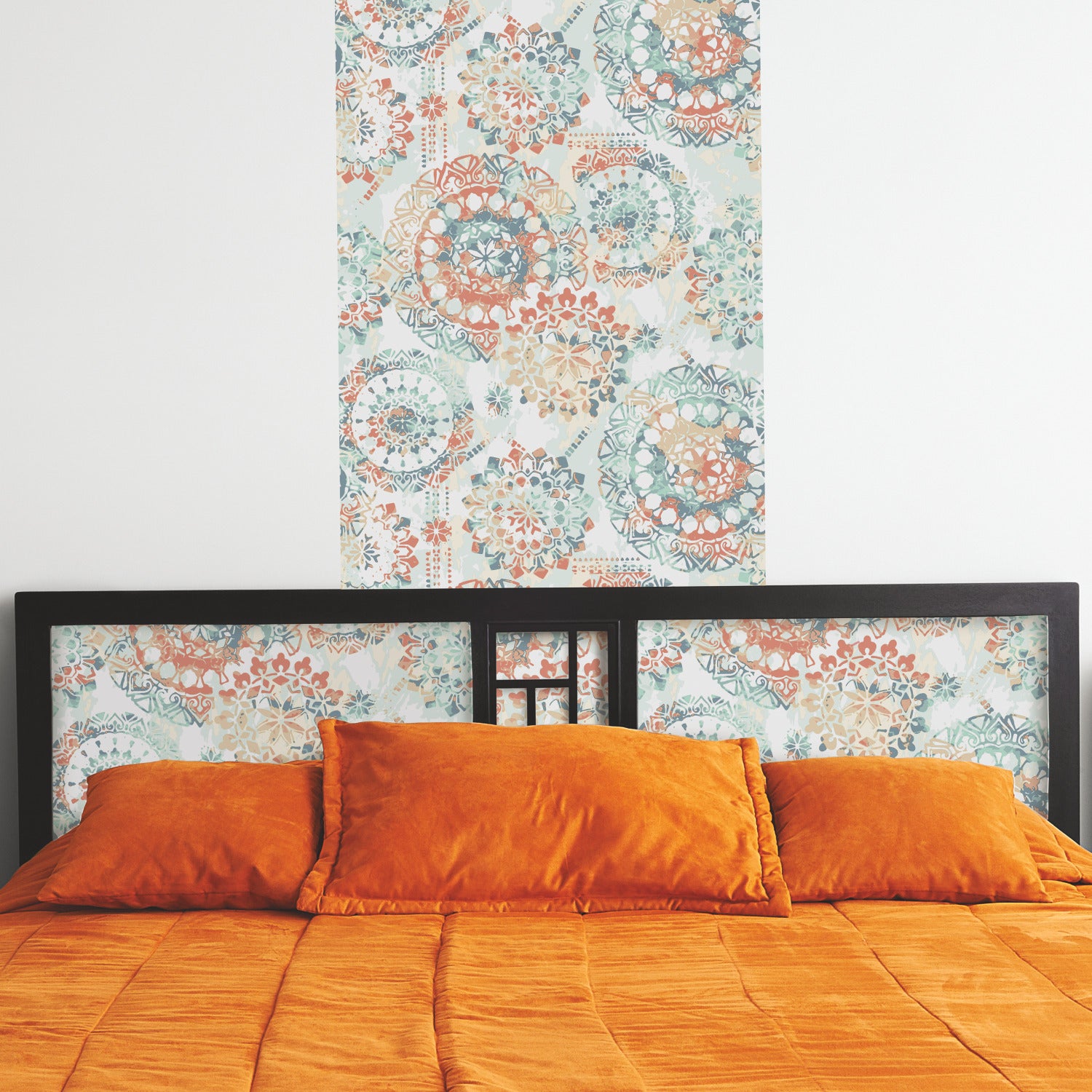 Bohemian P&S Wallpaper in a room setting
