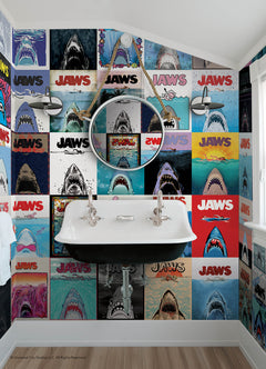 JAWS 50th Anniversary Posters P&S Wall Murals in a room setting
