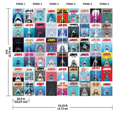 JAWS 50th Anniversary Posters P&S Wall Murals - dimensions