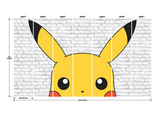 Pokémon Pikachu wall murals - dimensions