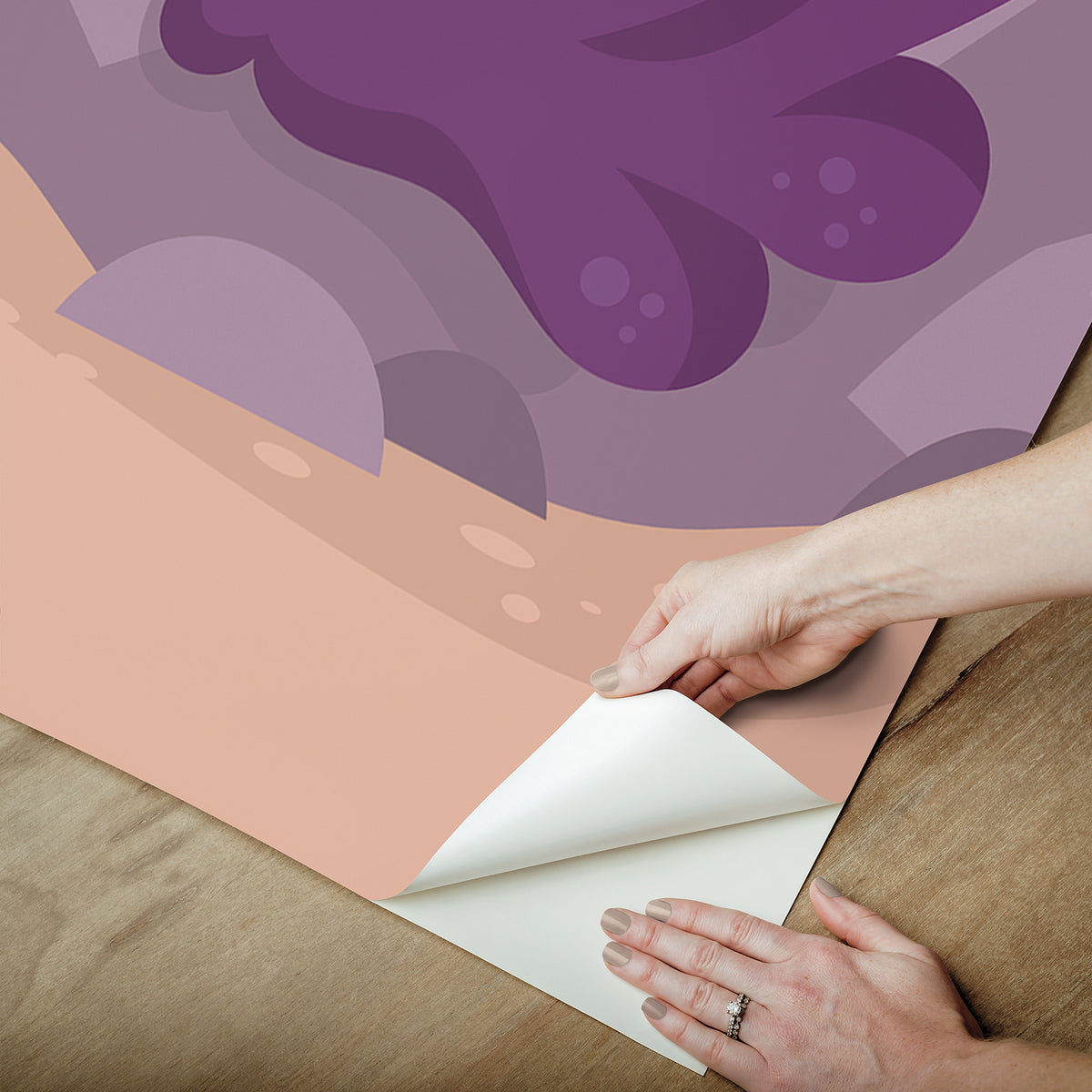 RMM1405-peel-and-stick-wall-mural-peel-application-step