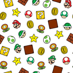 Nintendo Super Mario Power Up Icons P&S Wallpaper by WallPops
