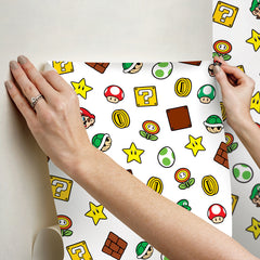 Nintendo Super Mario Power Up Icons P&S Wallpaper stick step