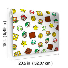 Nintendo Super Mario Power Up Icons P&S Wallpaper dimensions