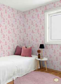 Super Mario Princess Peach P&S Wallpaper in a room setting