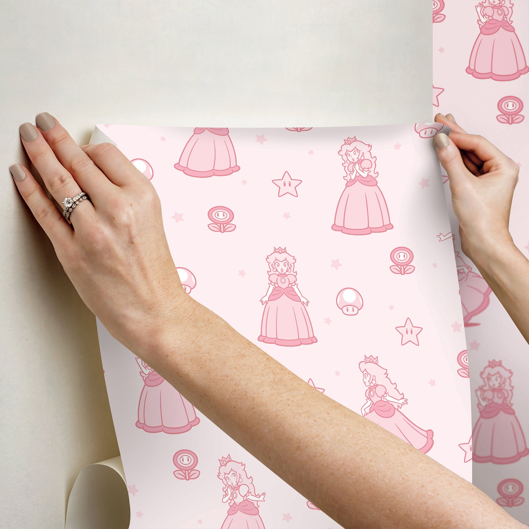 Super Mario Princess Peach P&S Wallpaper stick step