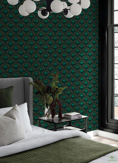 Wicked P&S Wallpaper in a room setting