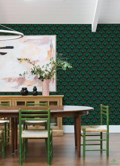Wicked P&S Wallpaper in a room setting