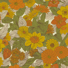 Retro Floral P&S Wallpaper by WallPops