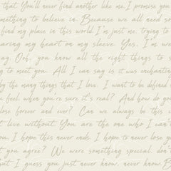 Love Letters Parchment Peel and Stick Wallpaper by WallPops