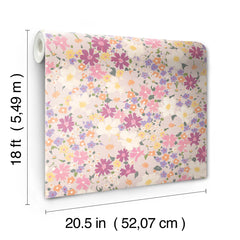 Wildflower Impressions P&S Wallpaper dimensions
