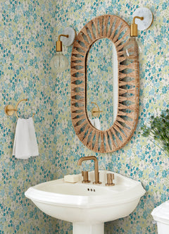 Wildflower Impressions P&S Wallpaper in a room setting