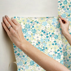 Wildflower Impressions P&S Wallpaper stick step