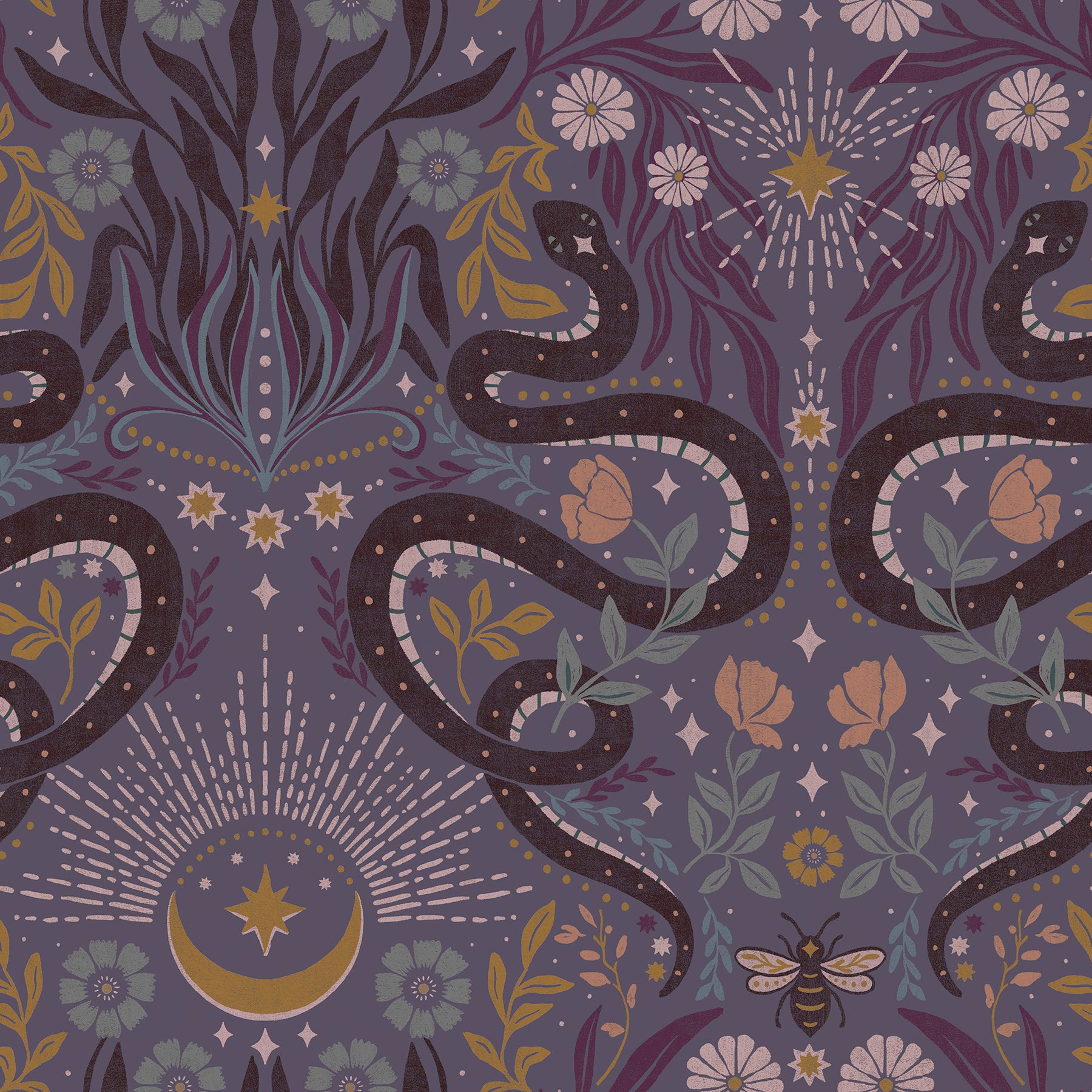 Mystic Serpent P&S Wallpaper by WallPops