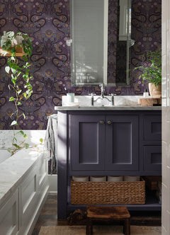 Mystic Serpent P&S Wallpaper in a room setting