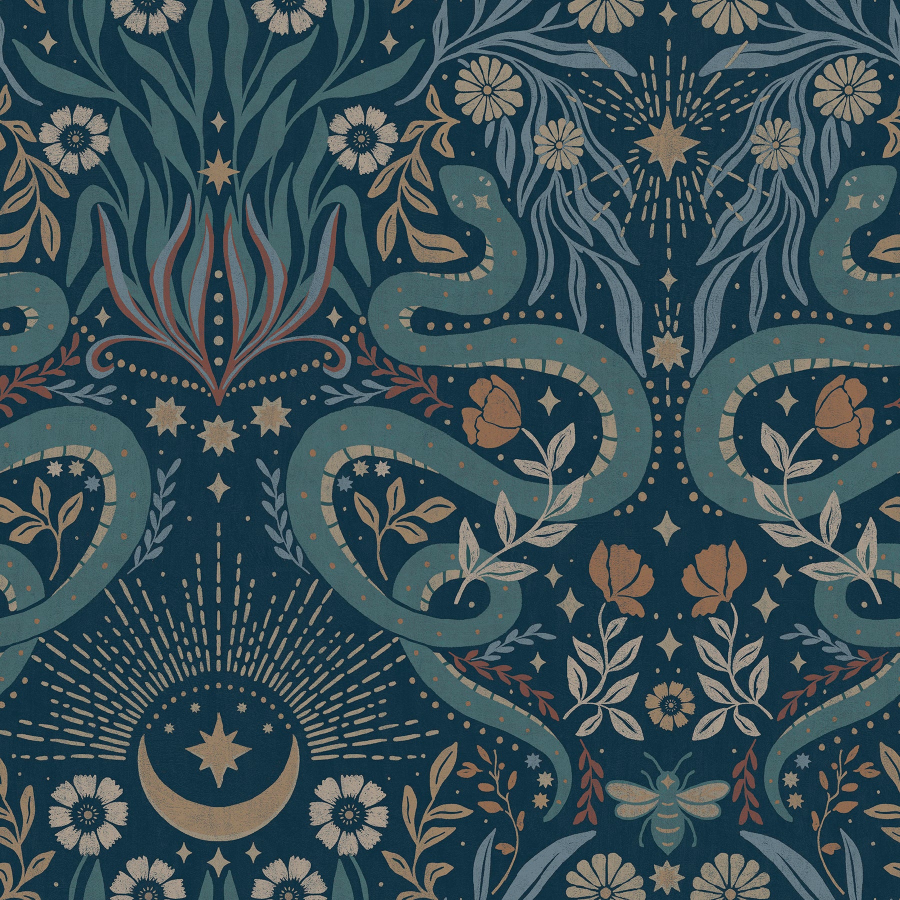 Mystic Serpent P&S Wallpaper by WallPops