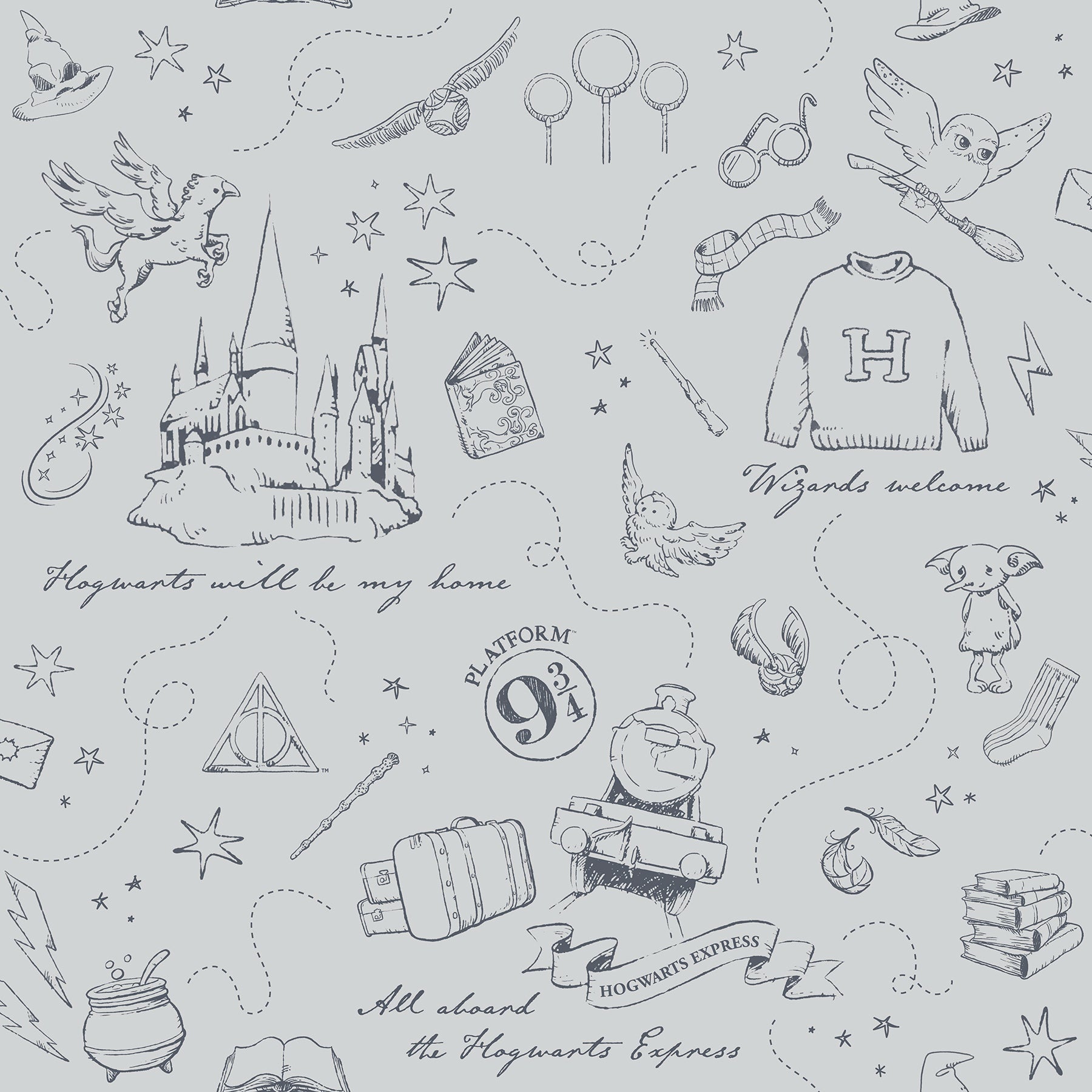 Harry Potter Magical Moments Trail P&S Wallpaper by WallPops