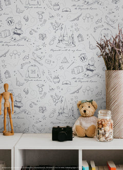 Harry Potter Magical Moments Trail P&S Wallpaper in a room setting