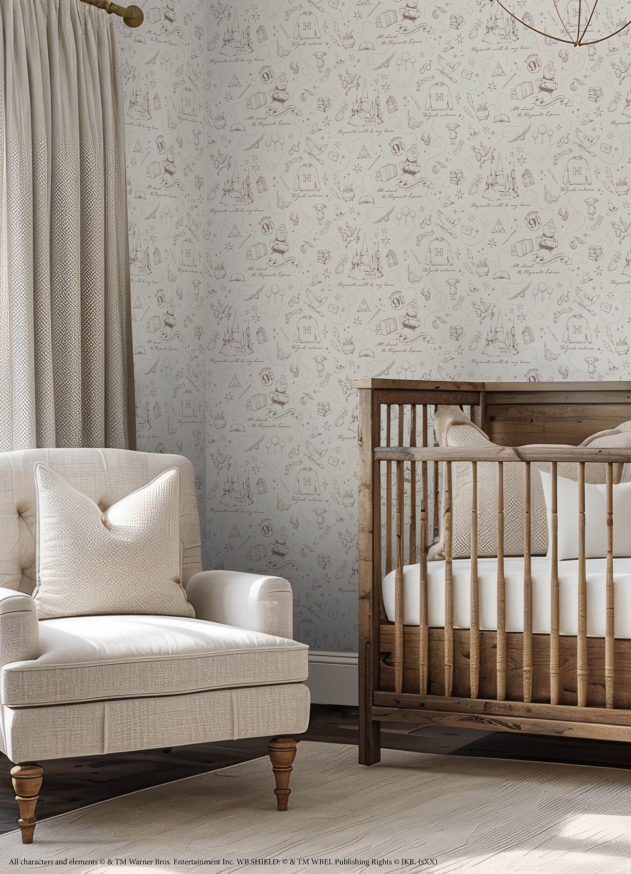 RMWS1263 Peel and Stick Wallpaper in a room setting