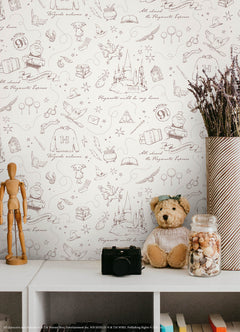 RMWS1263 Peel and Stick Wallpaper in a room setting