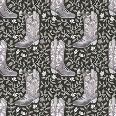 Cowgirl Like Me Black Peel and Stick Wallpaper by WallPops