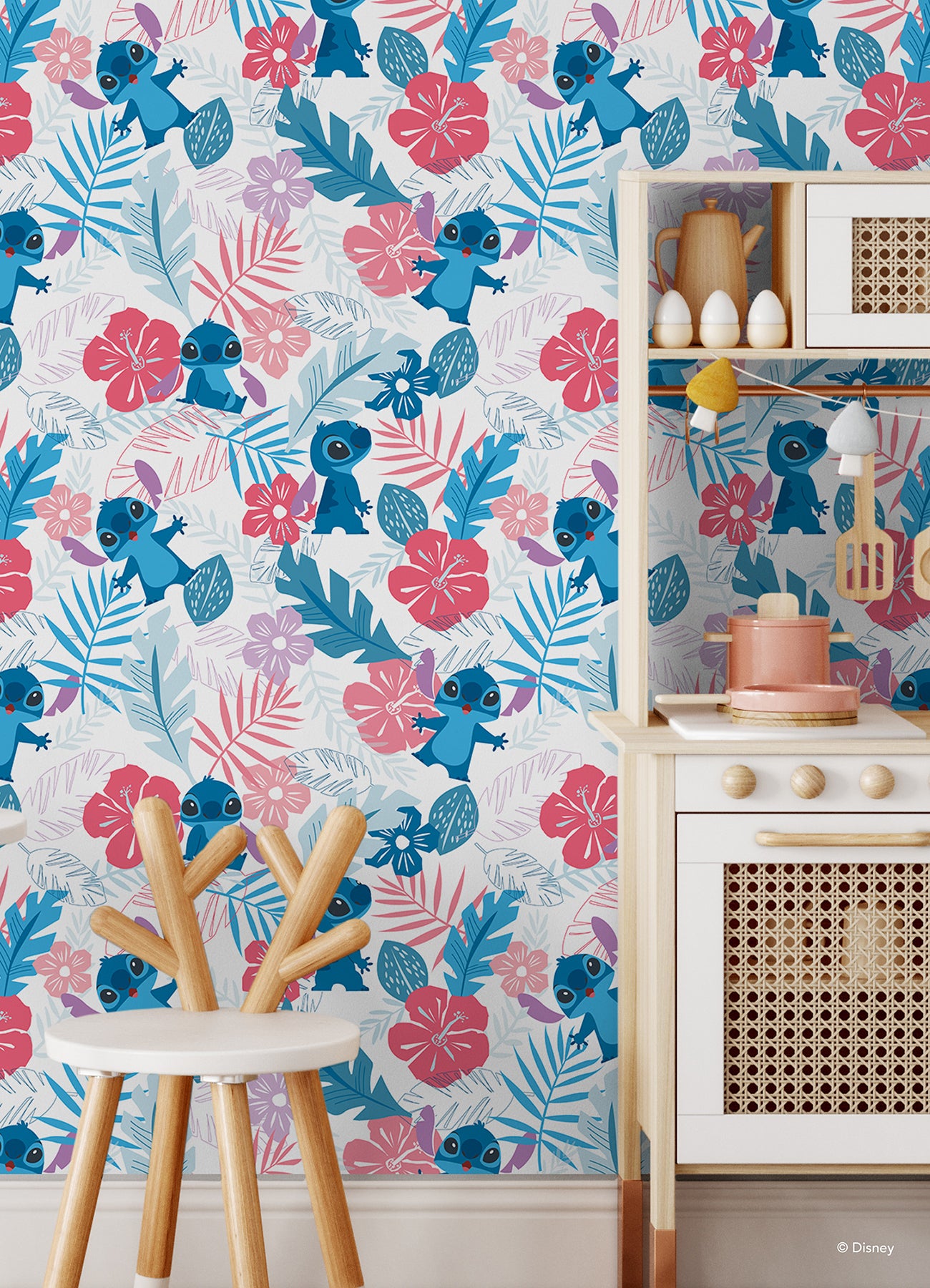Disney 3 Peel and Stick Wallpaper in a room setting