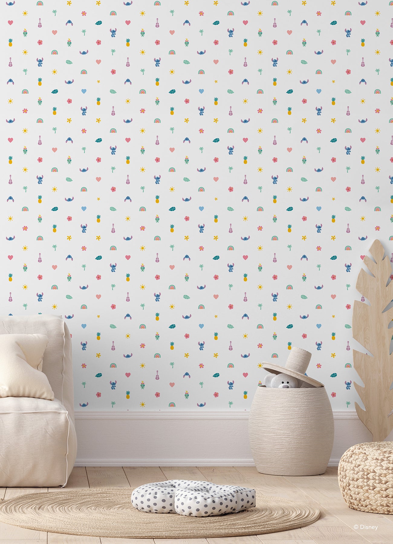 Disney 3 Peel and Stick Wallpaper in a room setting
