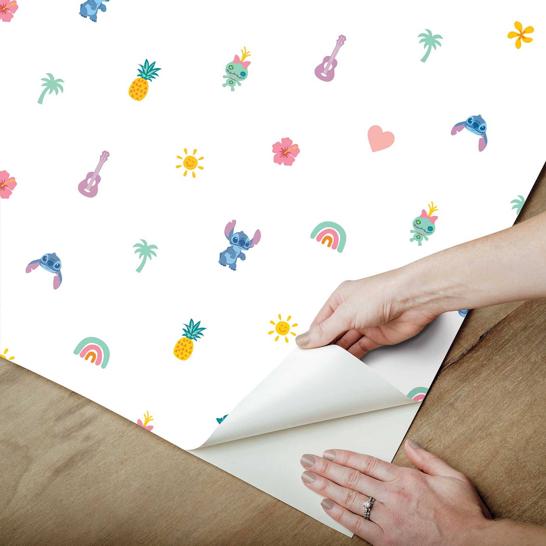 Disney 3 Peel and Stick Wallpaper - how to peel