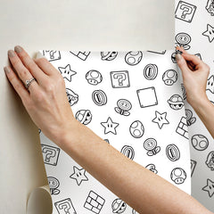 Nintendo Super Mario Power Up Icons P&S Wallpaper stick step