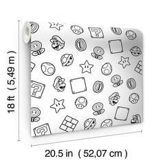 Nintendo Super Mario Power Up Icons P&S Wallpaper dimensions