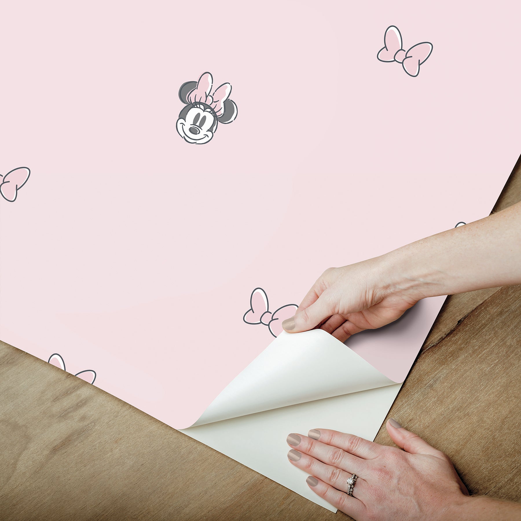 Disney2 Peel and Stick Wallpaper - how to peel