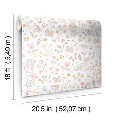 Disney Minnie Mouse Pretty as a Flower P&S Wallpaper - dimensions
