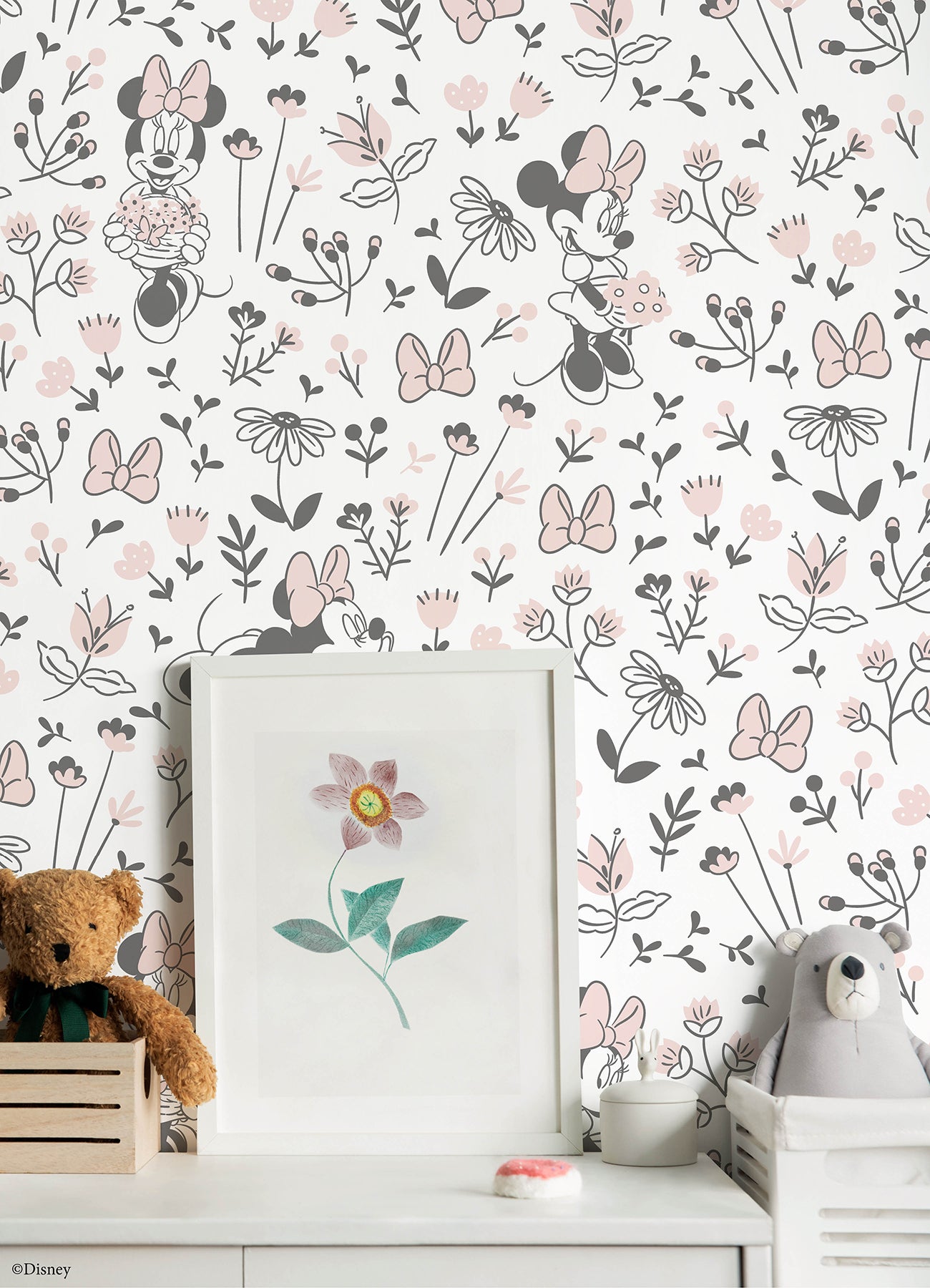 Disney2 Peel and Stick Wallpaper in a room setting