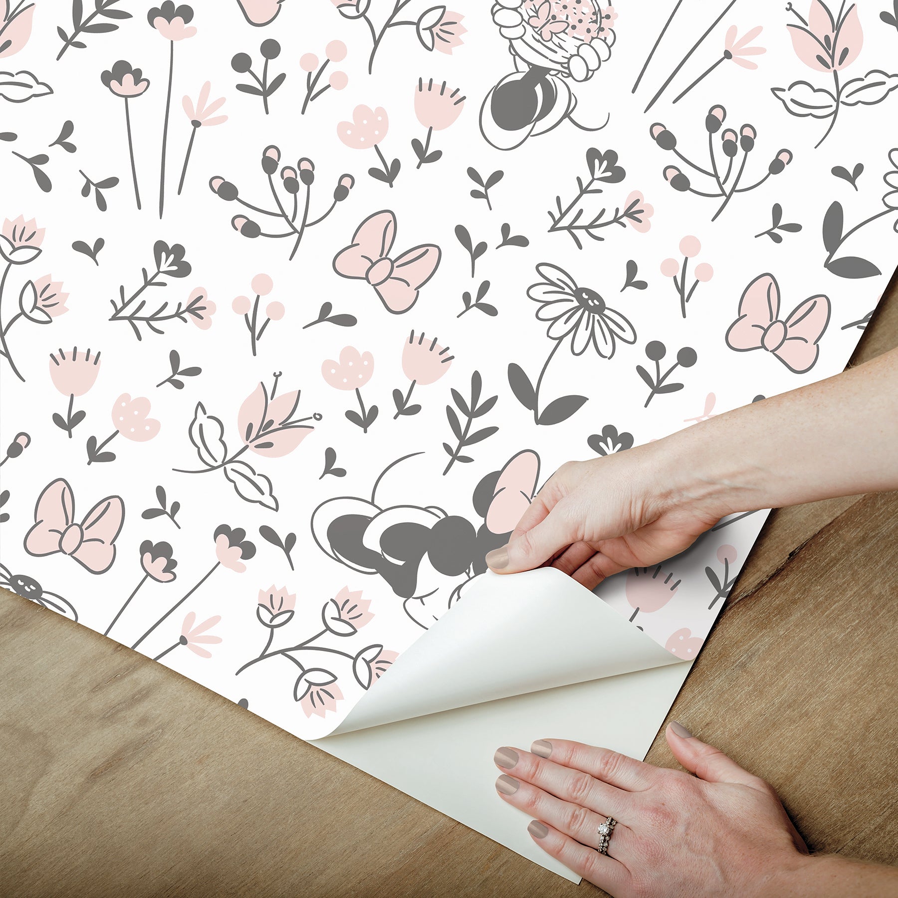 Disney2 Peel and Stick Wallpaper - how to peel