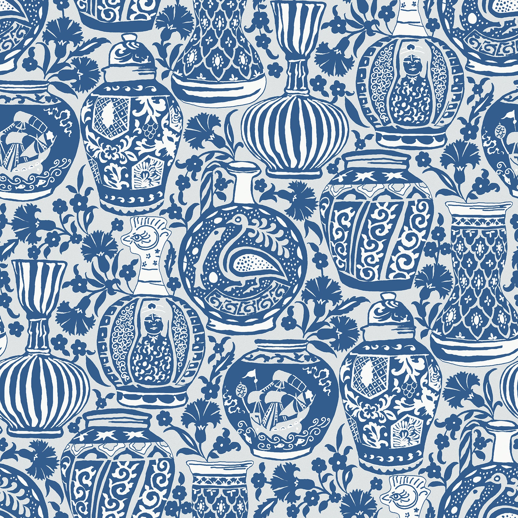 Delft Pottery P&S Wallpaper by WallPops