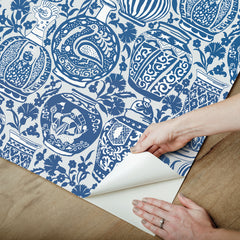 Delft Pottery P&S Wallpaper - how to peel