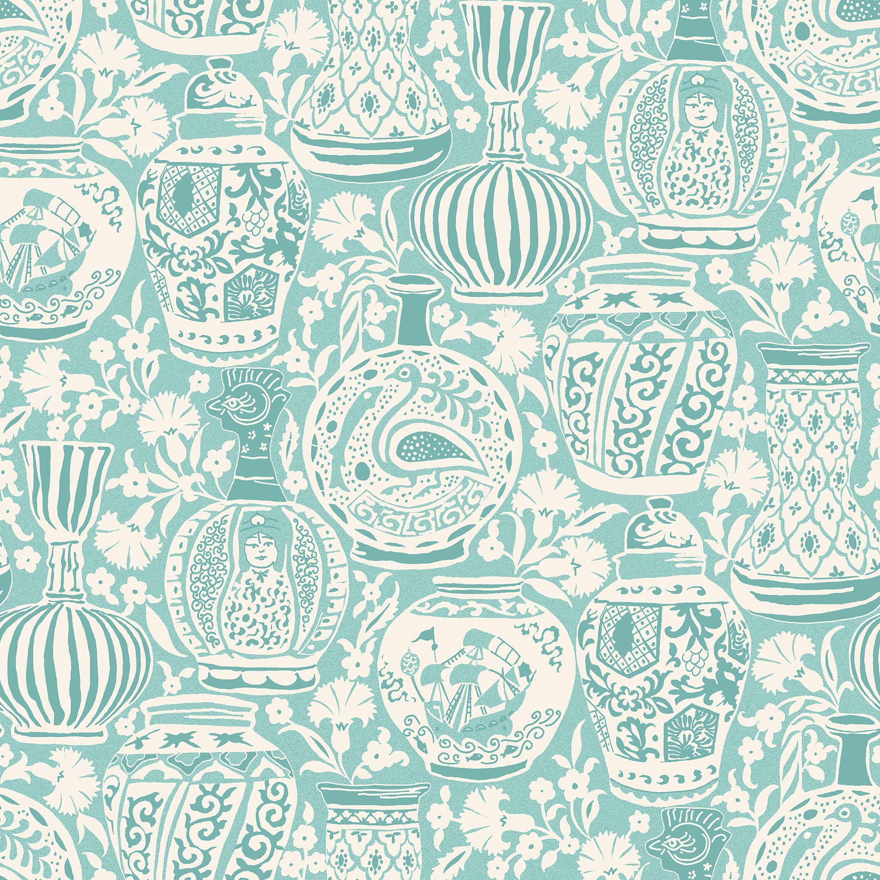 Delft Pottery Peel and Stick Wallpaper by WallPops